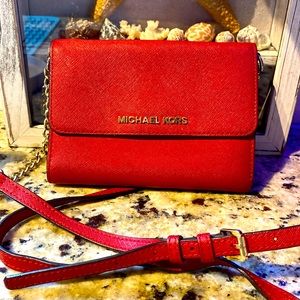 Red Michael Kors cross body